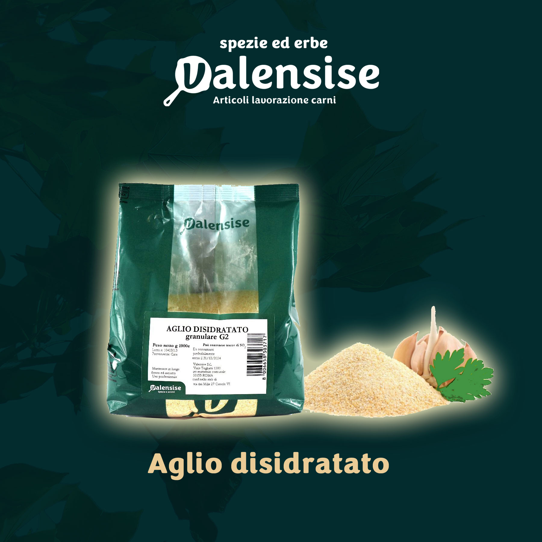 aglio disidratato